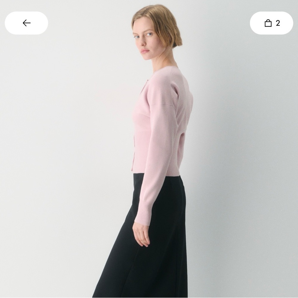 Aritzia Women’s Go Lightly Cardigan by Wilfred in Dusty Pink, Size Small - Picture 13 of 16